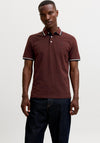 Jack & Jones Paulos Plain Polo Shirt, Brick