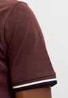 Jack & Jones Paulos Plain Polo Shirt, Brick