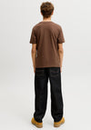Jack & Jones Boy Star Short Sleeve Tee, Brown
