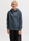 Jack & Jones Boy Star Long Sleeve Hoodie, Grey
