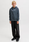 Jack & Jones Boy Star Long Sleeve Hoodie, Grey