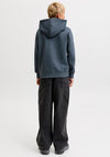 Jack & Jones Boy Star Long Sleeve Hoodie, Grey