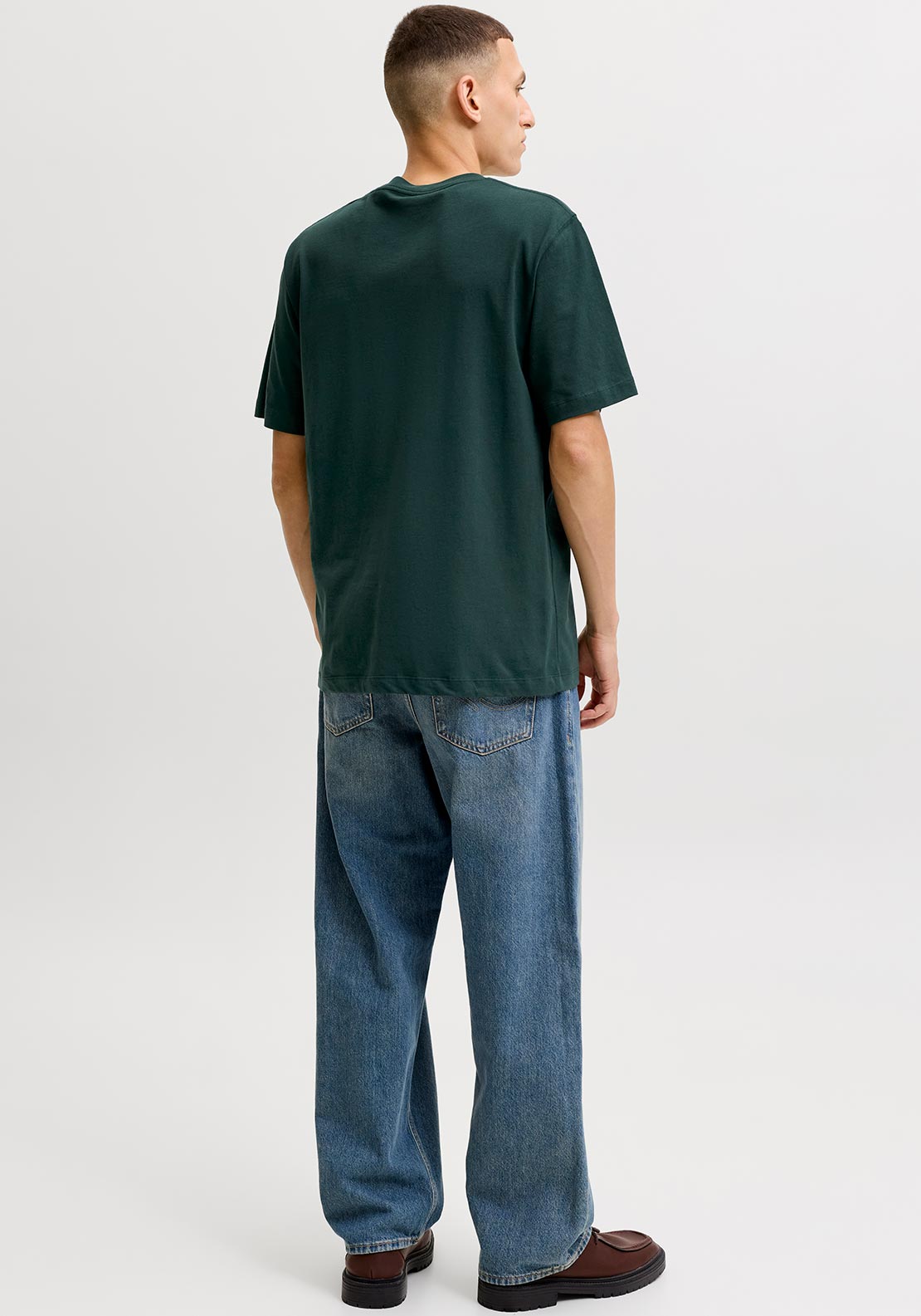 Jack & Jones Fredericksberg Graphic Box T-Shirt, Pine Green
