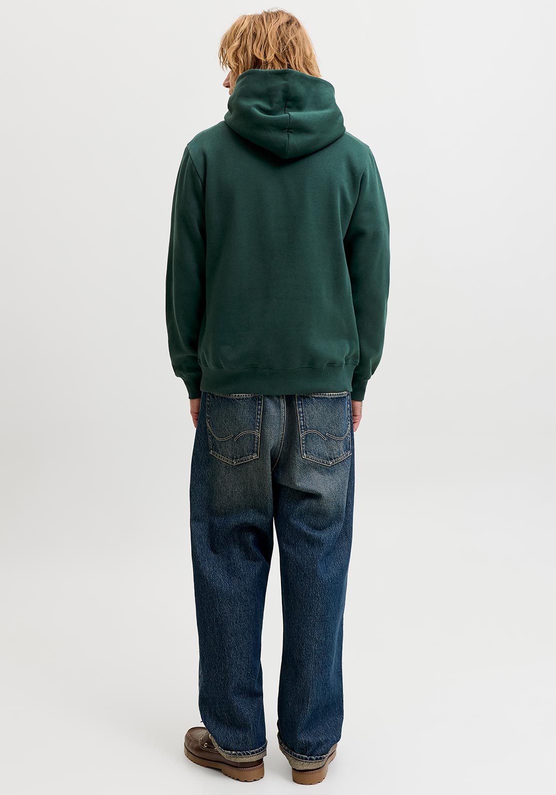 Jack & Jones Frederiksberg Graphic Box Hoodie, Pine Green