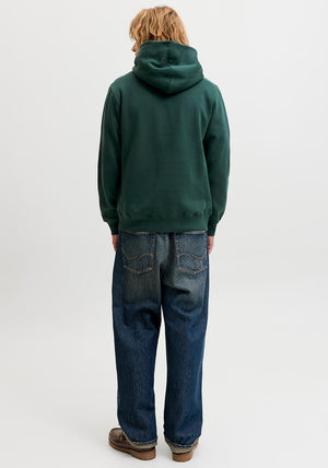 Jack & Jones Frederiksberg Graphic Box Hoodie, Pine Green