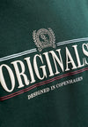 Jack & Jones Frederiksberg Graphic Box Hoodie, Pine Green
