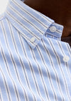 Jack & Jones Harvey Stripe Oxford Shirt, Infinity Blue & White