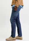 Jack & Jones Clark Straight Leg Jeans, Blue Denim