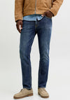 Jack & Jones Clark Straight Leg Jeans, Blue Denim