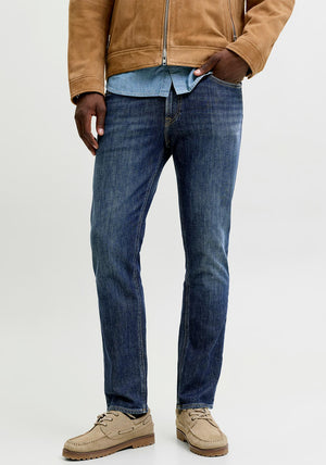 Jack & Jones Clark Straight Leg Jeans, Blue Denim