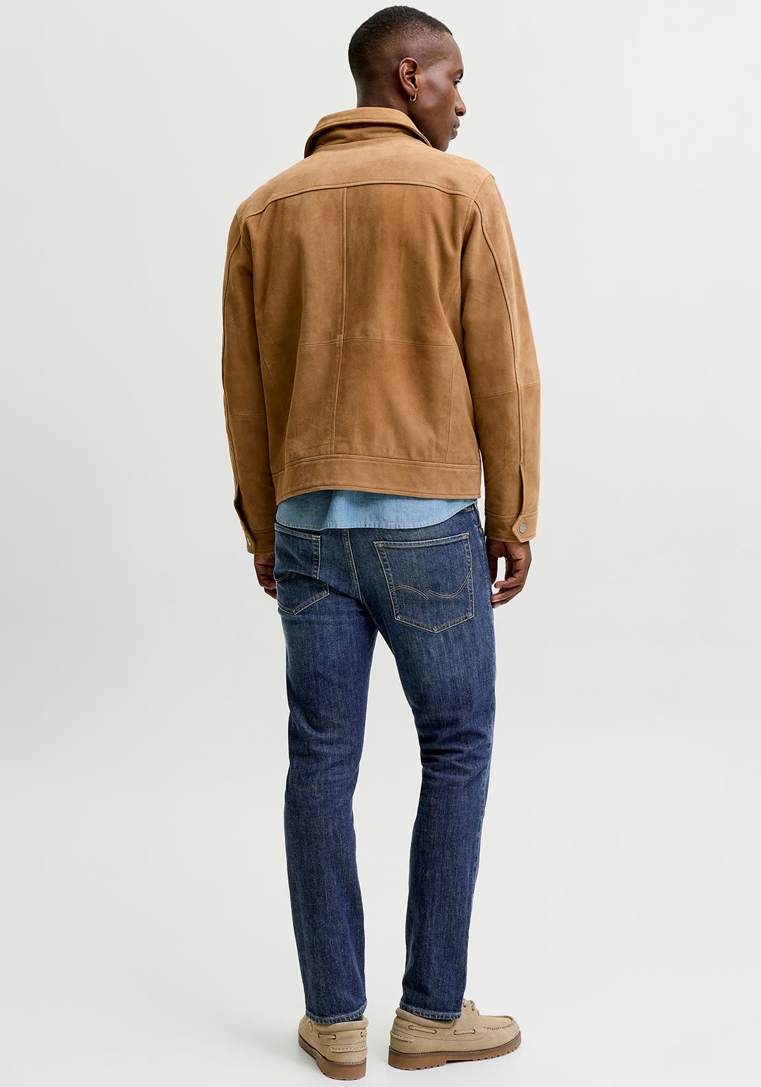 Jack & Jones Clark Straight Leg Jeans, Blue Denim