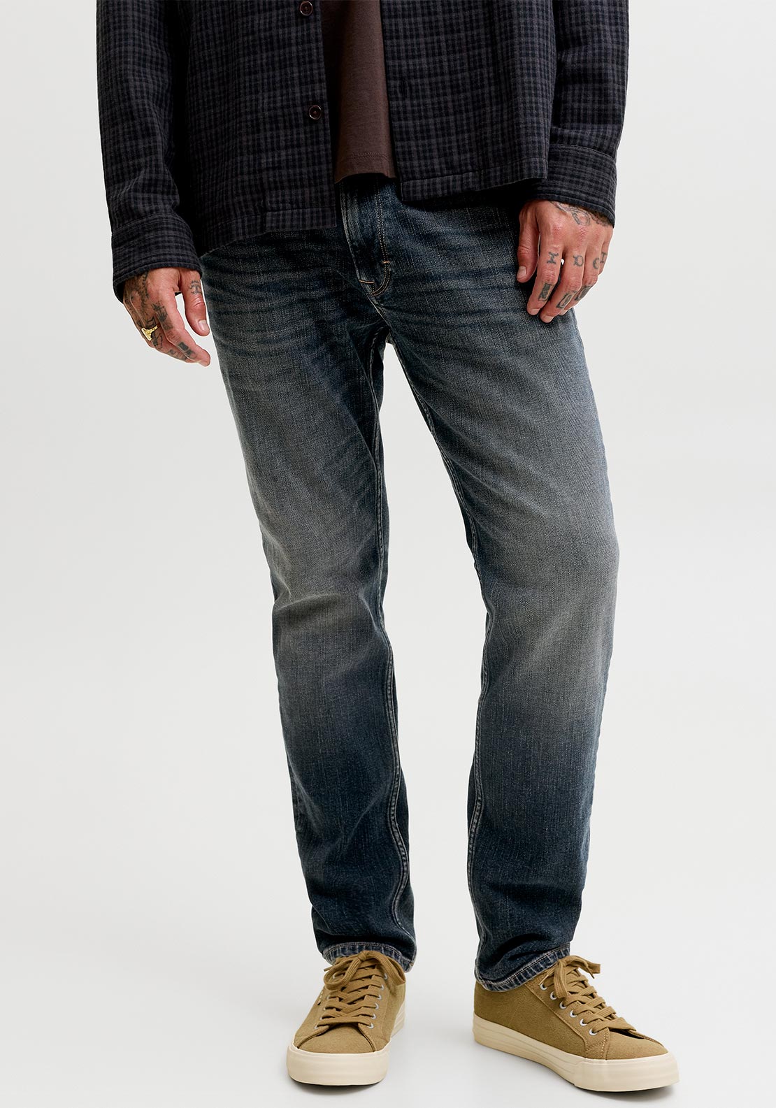 Jack & Jones Clark Duke Jeans, Faded Blue Denim