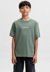 Jack & Jones Boy Norrebro Short Sleeve Tee, Green