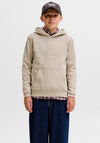 Jack & Jones Boy Fredrick Monogram Long Sleeve Hoodie, Beige