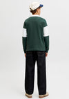 Jack & Jones Boy Frederick Long Sleeve Sweat Polo, Green
