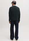 Jack & Jones Riley Crew Neck Knit Sweater, Dark Green
