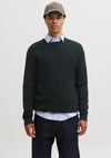 Jack & Jones Riley Crew Neck Knit Sweater, Dark Green
