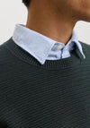 Jack & Jones Riley Crew Neck Knit Sweater, Dark Green