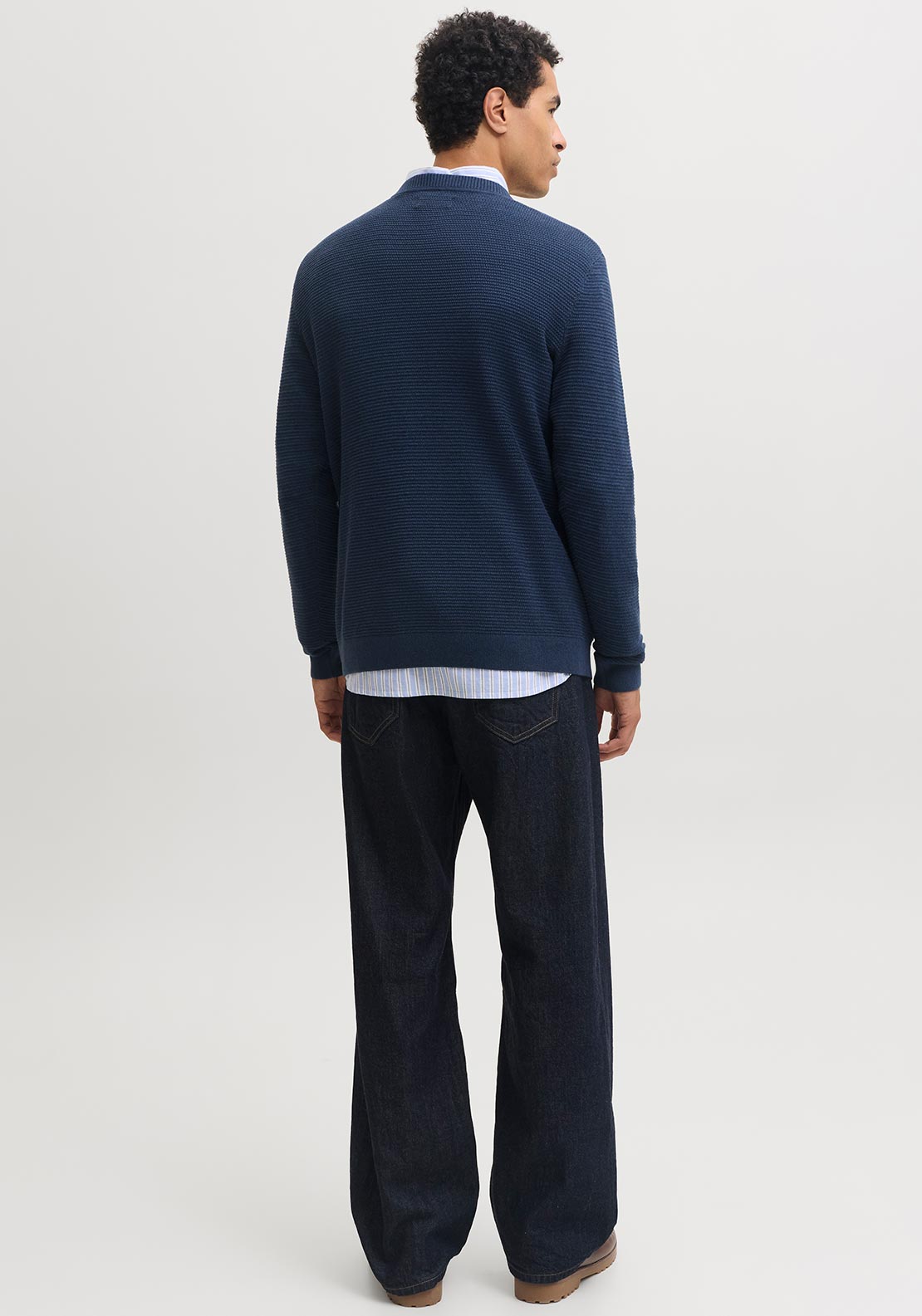 Jack & Jones Riley Crew Neck Knit Sweater, Insignia Blue