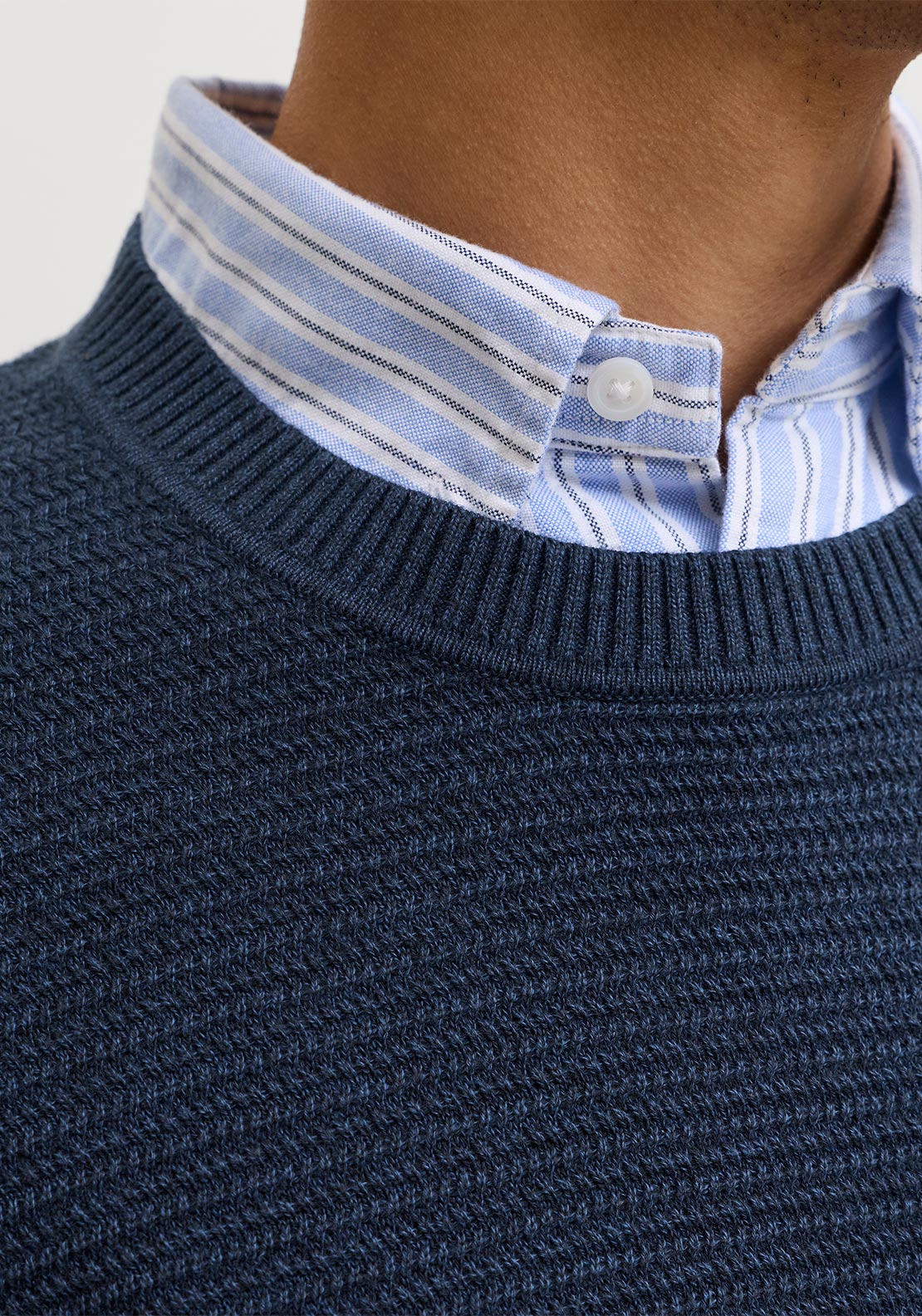 Jack & Jones Riley Crew Neck Knit Sweater, Insignia Blue
