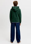 Jack & Jones Boy Fredrick Graphic Long Sleeve Hoodie, Green