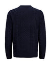 Jack & Jones Callum Cable Knit Jumper, Navy
