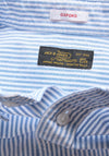 Jack & Jones Harvey Stripe Oxford Shirt, Dusty Blue & White