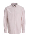 Jack & Jones Harvey Stripe Oxford Shirt, Red & White