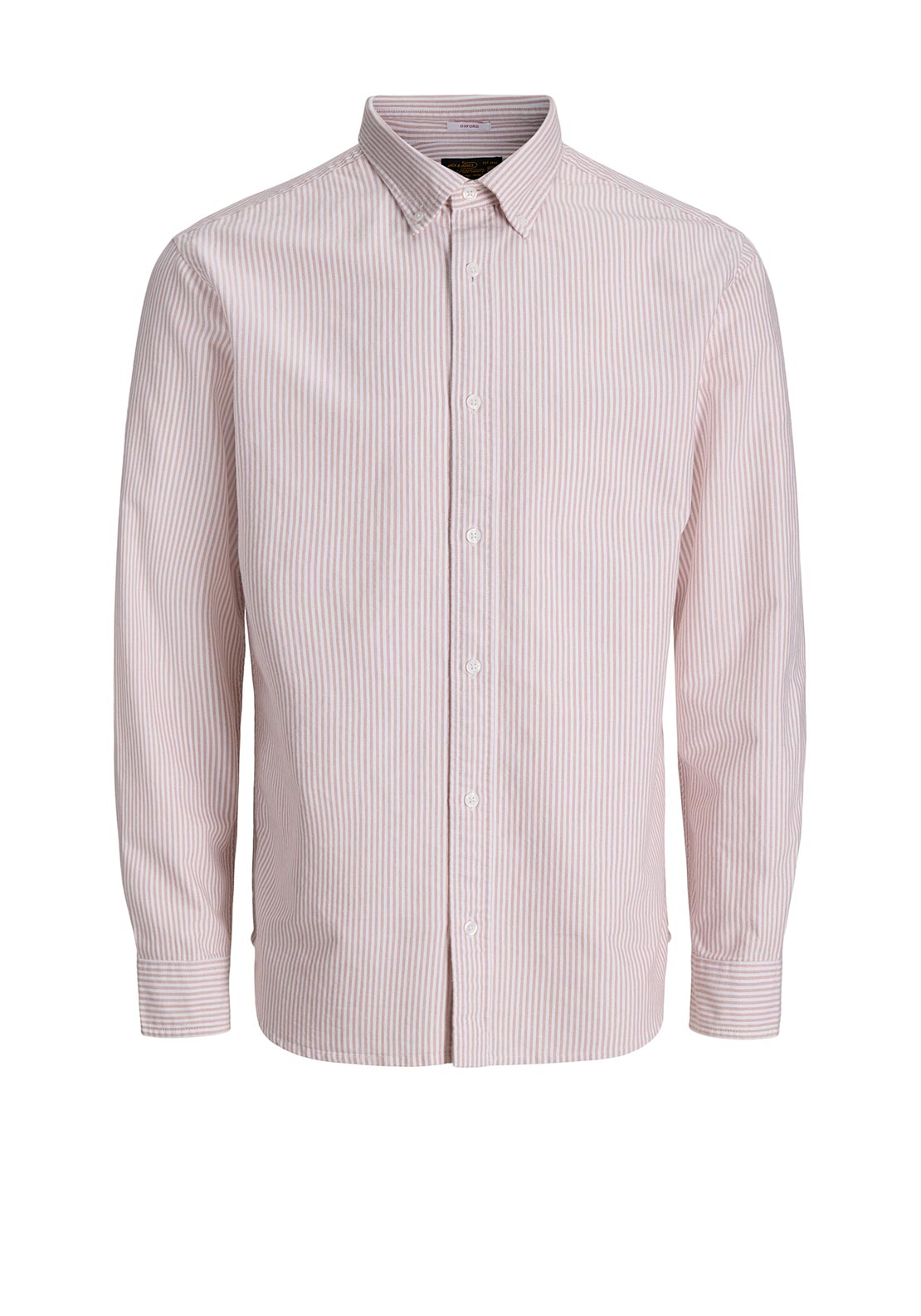 Jack & Jones Harvey Stripe Oxford Shirt, Red & White