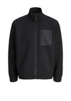 Jack & Jones Fusion Long Sleeve Knit Jacket, Black