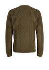 Jack & Jones Callum Cable Knit Jumper, Green