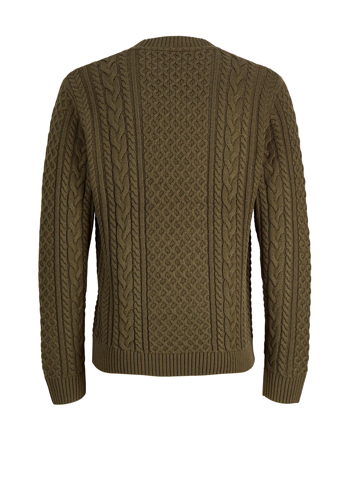 Jack & Jones Callum Cable Knit Jumper, Green