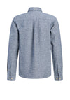 Jack & Jones Boy Harvey Twill Long Sleeve Shirt, Navy