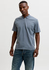 Jack & Jones Ethan Zip Polo Shirt, Dark Grey