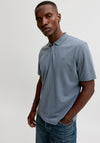 Jack & Jones Ethan Zip Polo Shirt, Dark Grey
