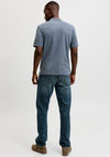 Jack & Jones Ethan Zip Polo Shirt, Dark Grey