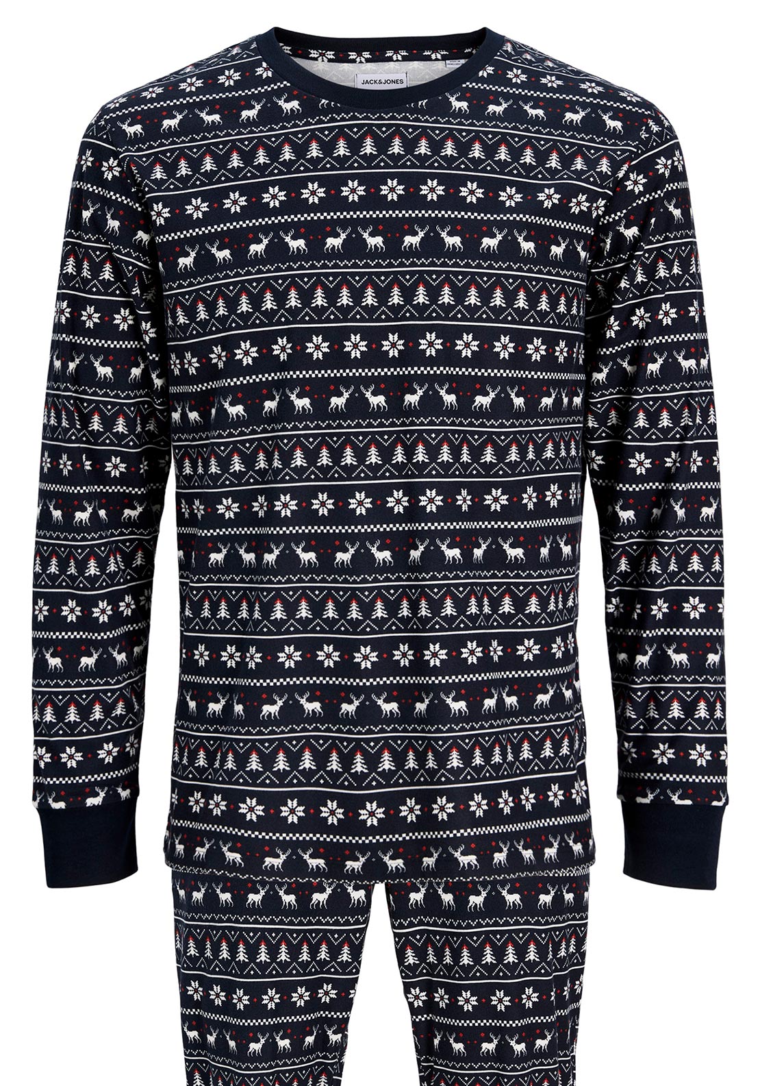 Jack & Jones Artisan Printed Pyjama Set, Navy Multi