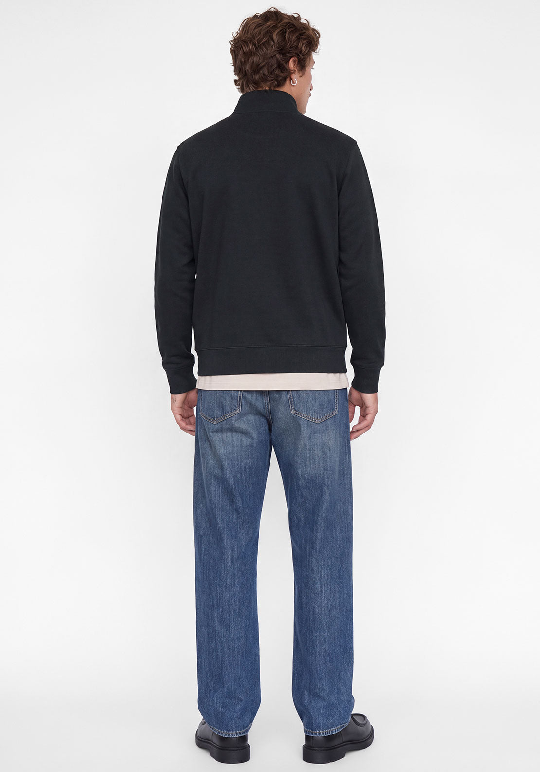 Jack & Jones Ryan Quarter Zip Sweatshirt, Dark Navy