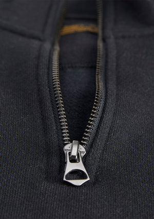 Jack & Jones Ryan Quarter Zip Sweatshirt, Dark Navy