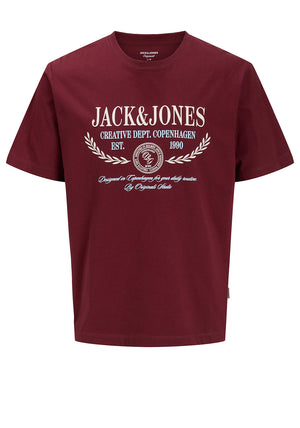 Jack & Jones Frederiksberg Graphic T-Shirt, Wine