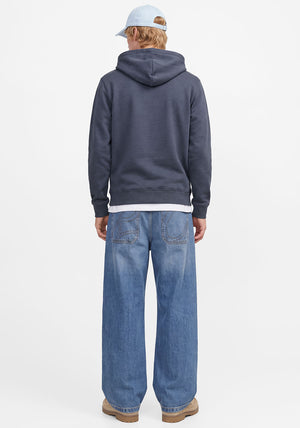 Jack & Jones Frederiksberg Graphic Hoodie, Blue Grey