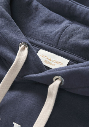 Jack & Jones Frederiksberg Graphic Hoodie, Blue Grey