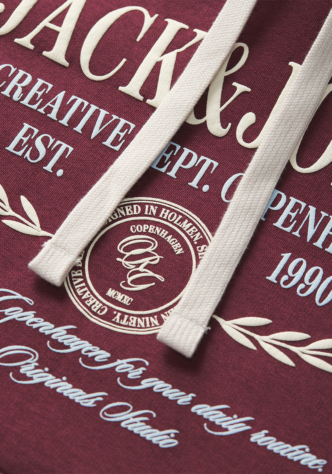 Jack & Jones Frederiksberg Graphic Hoodie, Wine
