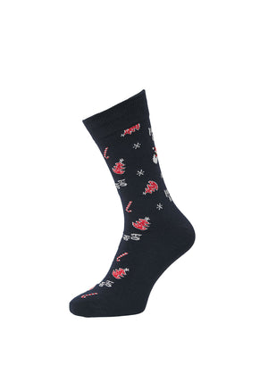 Jack & Jones Santa Socks & Underwear Giftbox, Navy Multi