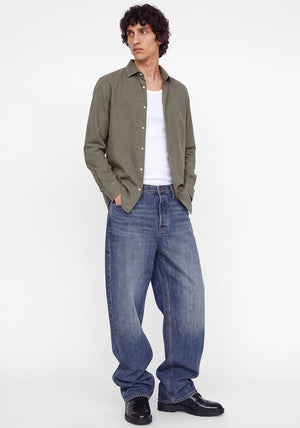 Jack & Jones Parker Corduroy Shirt, Olive Green