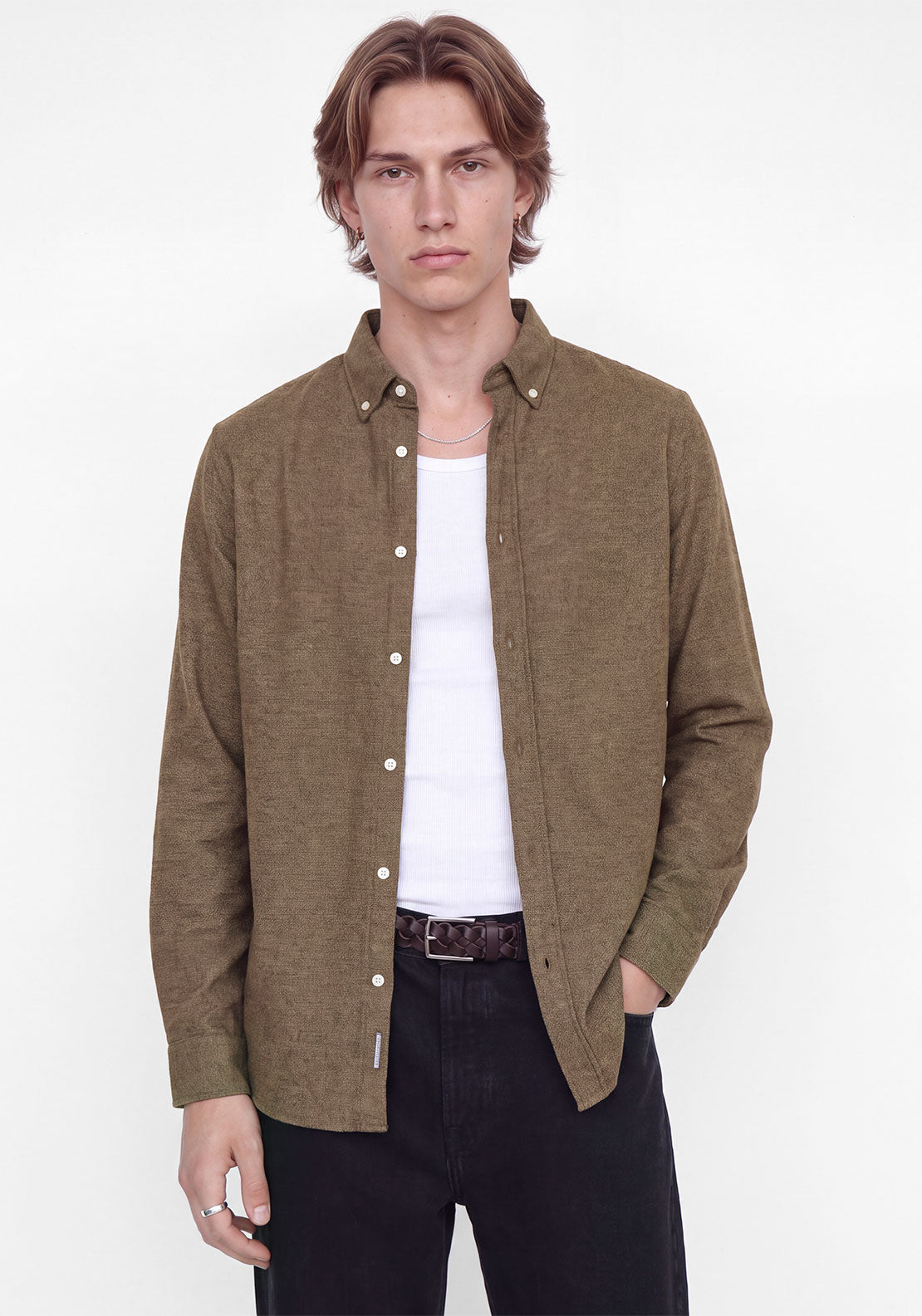 Jack & Jones Stanley Flannel Shirt, Brown