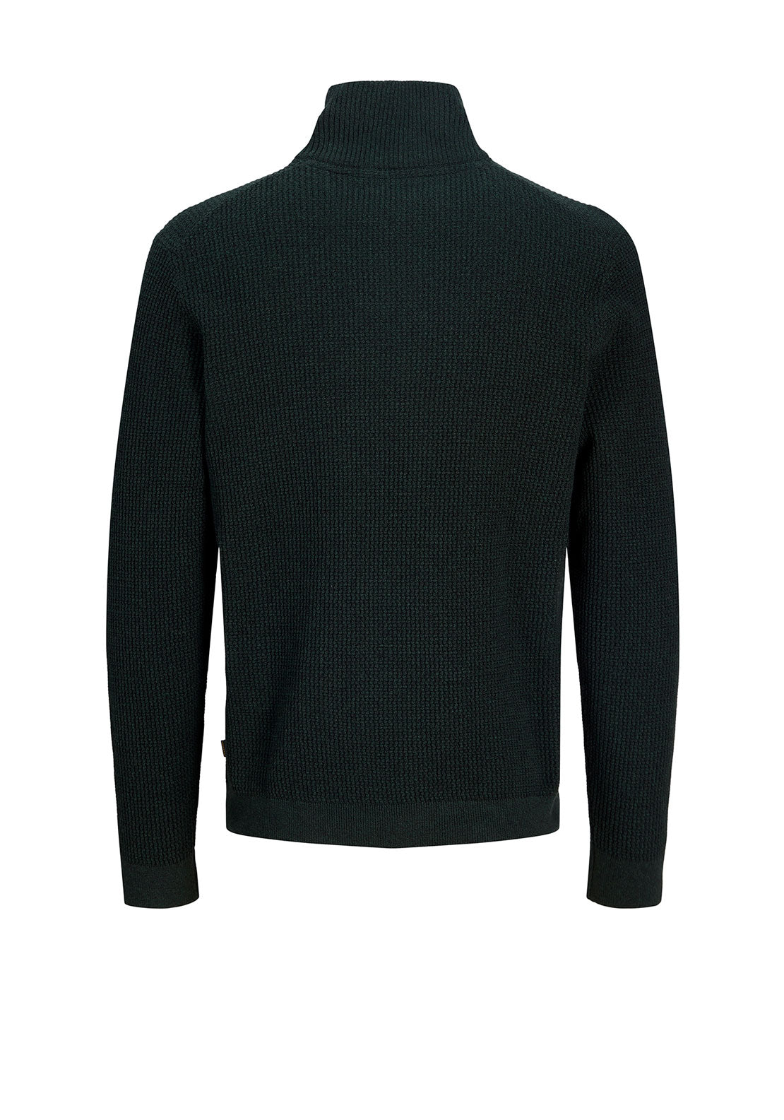 Jack & Jones Stanley Quarter Zip Knit Jumper, Dark Green