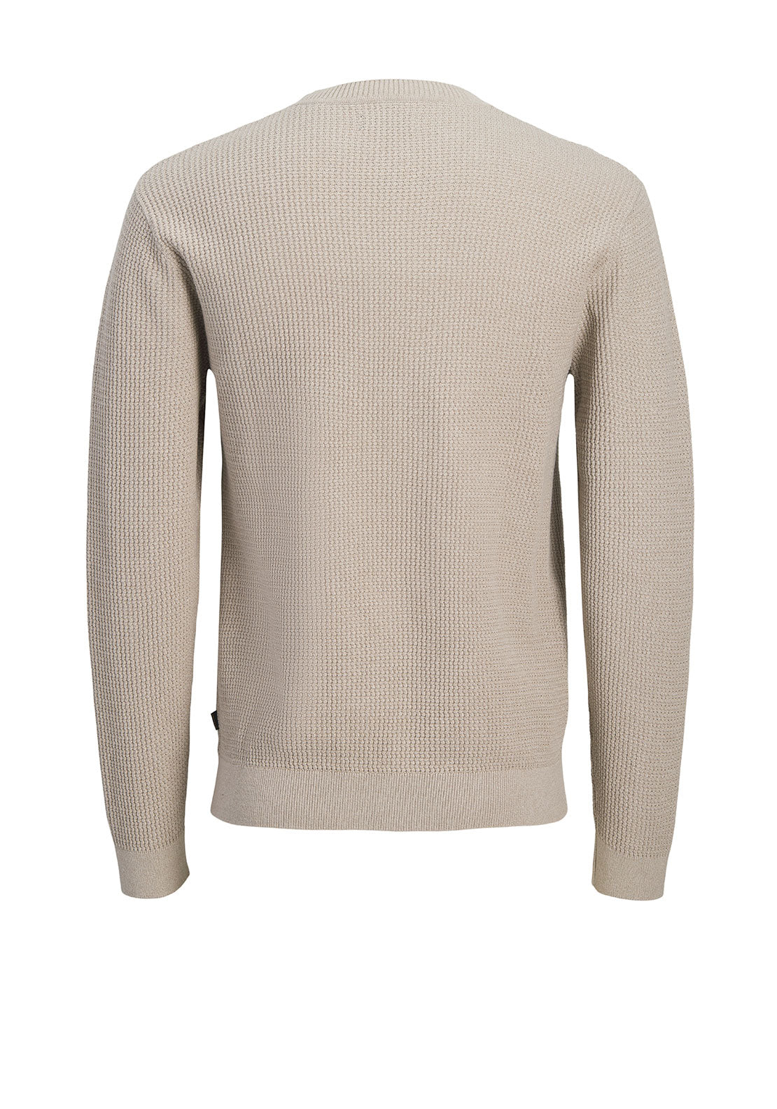 Jack & Jones Stanley Crew Neck Knit Jumper, Beige