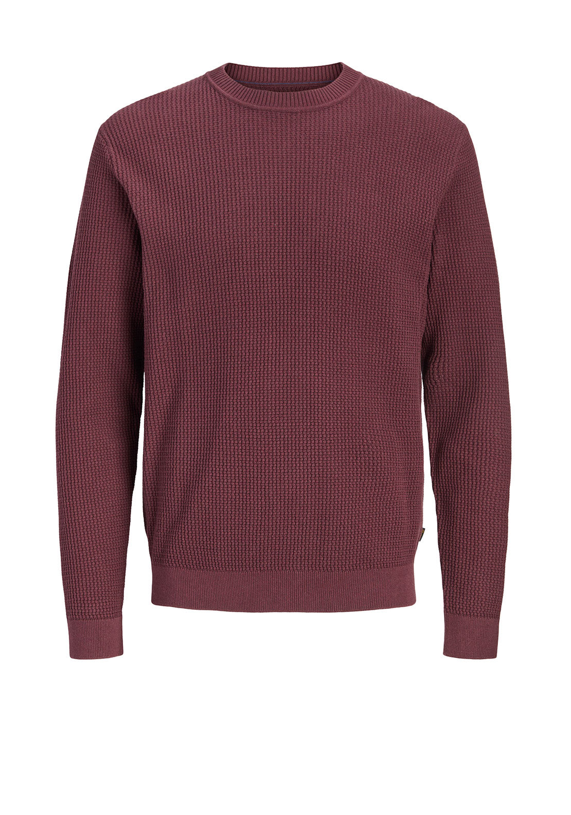 Jack & Jones Stanley Crew Neck Knit Jumper, Wine