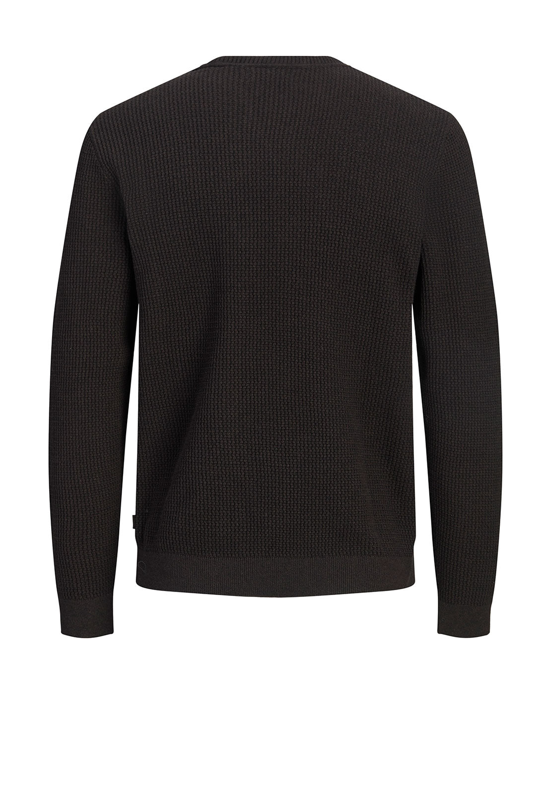 Jack & Jones Stanley Crew Neck Knit Jumper, Dark Brown